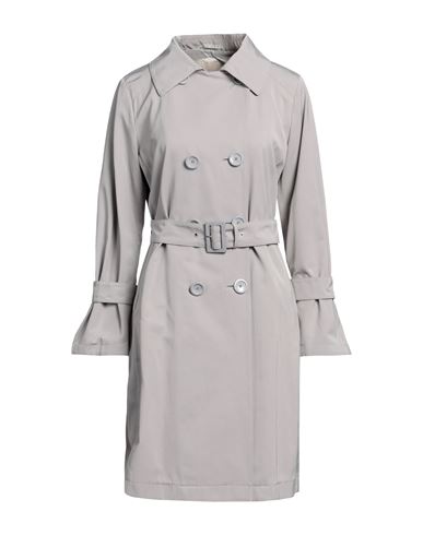 Herno Woman Overcoat & Trench Coat Grey Size 6 Polyester, Cotton