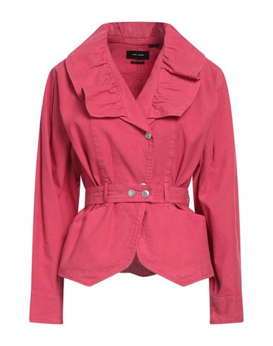 Shop Isabel Marant Woman Jacket Fuchsia Size 6 Linen, Cotton, Elastane In Pink