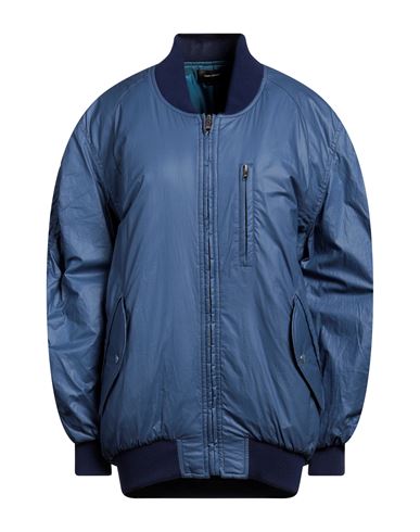 Isabel Marant Woman Jacket Slate Blue Size 6 Cotton, Acrylic, Wool, Elastane, Polyamide In Blue