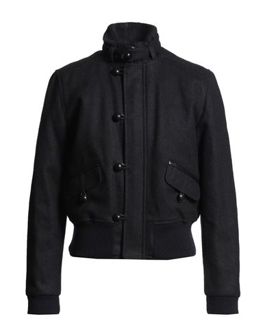 Isabel Marant Man Jacket Midnight Blue Size L Wool, Elastane, Acrylic, Polyimide, Lambskin In Black