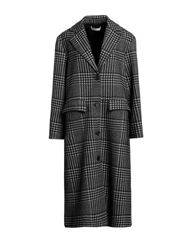 Shop Liviana Conti Woman Coat Black Size 12 Cashmere, Silk, Elastane, Polyester