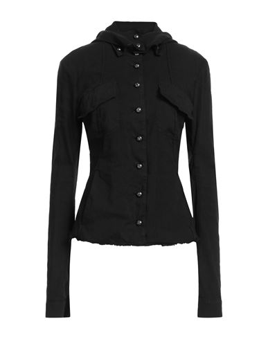 Shop Masnada Woman Jacket Black Size 4 Linen, Viscose, Elastane