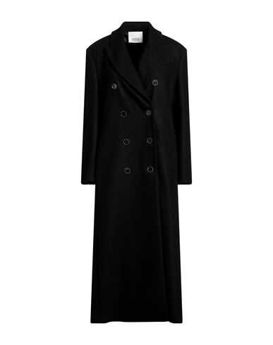 Shop Erika Cavallini Woman Coat Black Size 12 Wool, Polyamide