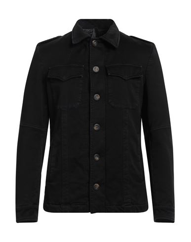 Shop Messagerie Man Jacket Black Size 44 Cotton, Lyocell, Elastane
