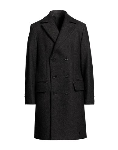 Shop Messagerie Man Coat Black Size 42 Wool, Acrylic