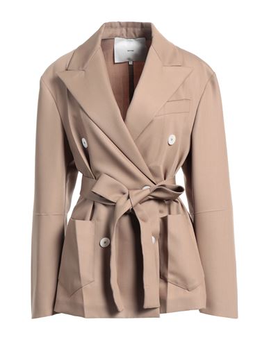 Shop Setchu Woman Overcoat & Trench Coat Camel Size 2 Wool, Mohair Wool In Beige