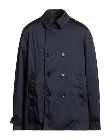 Moorer Man Overcoat & Trench Coat Midnight Blue Size 40 Polyester, Elastane In Blue