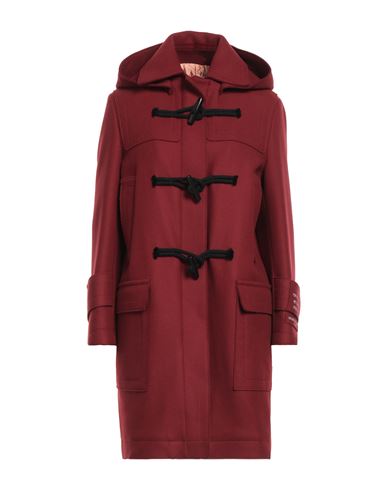 Shop Golden Goose Woman Coat Burgundy Size 4 Virgin Wool, Polyamide In Red