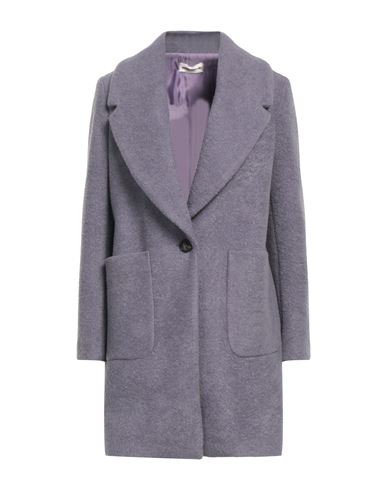 Shop Sandro Ferrone Woman Coat Light Purple Size 10 Polyester
