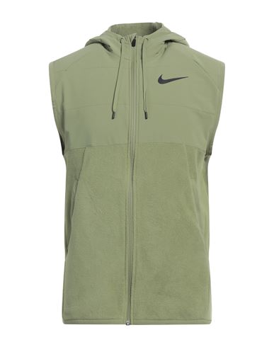 Shop Nike Man Jacket Light Green Size Xl Polyester, Elastane