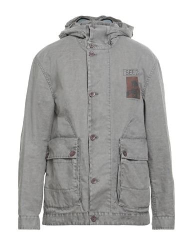 C.P. COMPANY C. P. COMPANY MAN JACKET GREY SIZE 40 RAMIE, POLYURETHANE RESIN, COTTON, POLYAMIDE, ELASTANE 