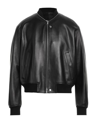Jil Sander Man Jacket Black Size 40 Ovine Leather