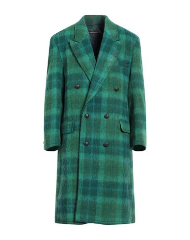 Shop Andersson Bell Man Coat Green Size L Wool, Mohair Wool, Alpaca Wool, Nylon