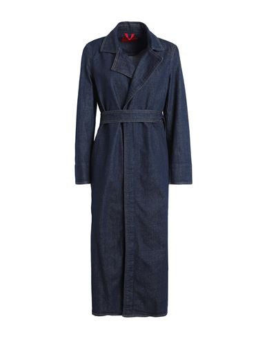 Max & Co . Woman Denim Outerwear Blue Size 8 Cotton, Elastane