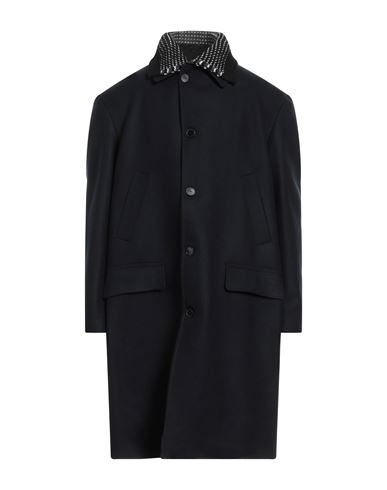 Shop Low Brand Man Coat Midnight Blue Size 44 Wool, Polyamide, Cashmere