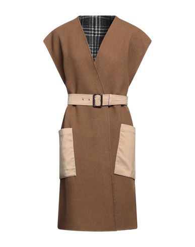 Weekend Max Mara Woman Coat Dark Brown Size 10 Virgin Wool, Polyamide