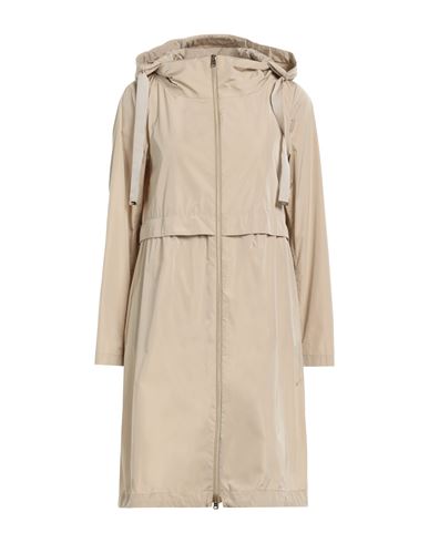 Herno Woman Overcoat Beige Size 4 Polyester, Cotton, Acetate