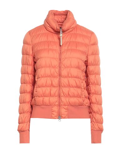 Woolrich Woman Down Jacket Salmon Pink Size M Polyamide