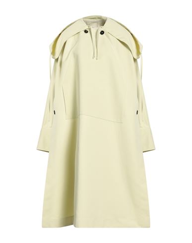 Jil Sander Woman Overcoat & Trench Coat Light Yellow Size 4 Cotton