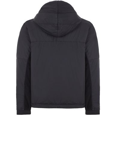 Stone island black hooded 2024 jacket