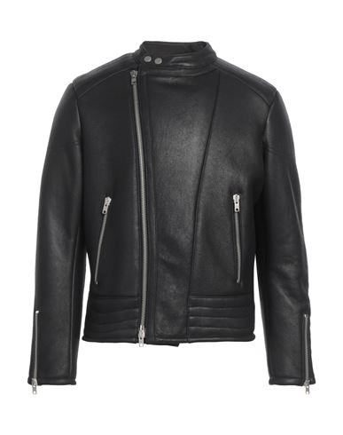 Shop Dfour Man Jacket Black Size 40 Shearling