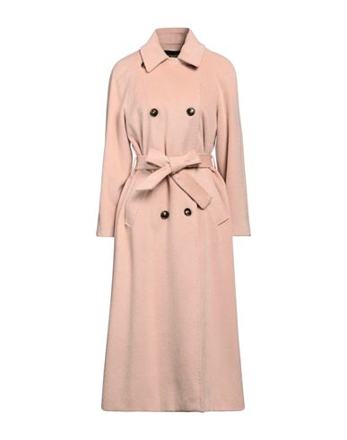 Cavalli Class Woman Coat Blush Size 8 Wool, Polyester, Acrylic In Pink