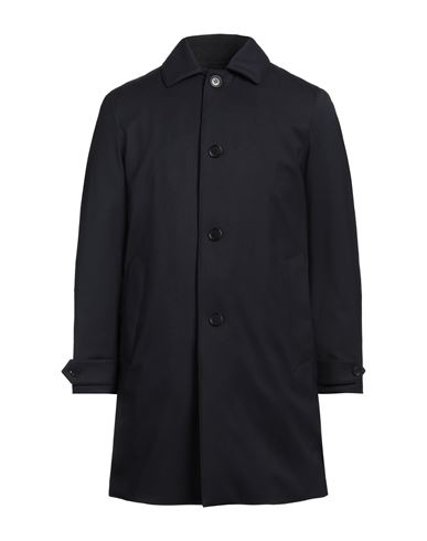 ASPESI ASPESI MAN OVERCOAT & TRENCH COAT MIDNIGHT BLUE SIZE XXL VIRGIN WOOL, POLYURETHANE 