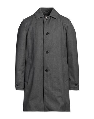 ASPESI ASPESI MAN OVERCOAT & TRENCH COAT GREY SIZE L VIRGIN WOOL, POLYURETHANE 