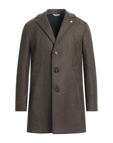 Shop Manuel Ritz Man Coat Dark Green Size 44 Wool, Polyester, Polyamide
