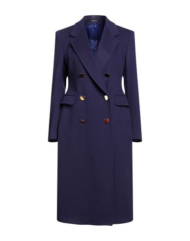 Shop Tagliatore Woman Coat Purple Size 10 Virgin Wool, Cashmere
