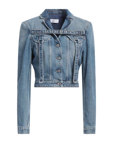 Off-white Woman Denim Outerwear Blue Size 8 Cotton