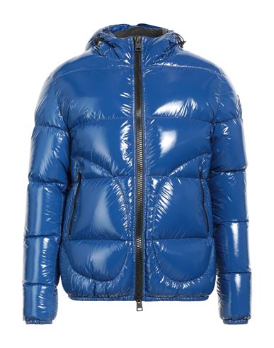 Herno Man Puffer Blue Size 40 Polyamide, Polyurethane In Blue