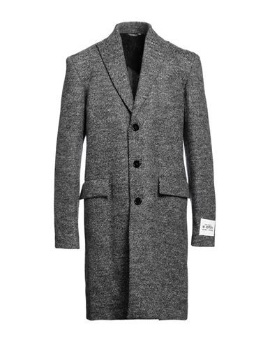 Shop Dolce & Gabbana Man Coat Steel Grey Size 40 Wool
