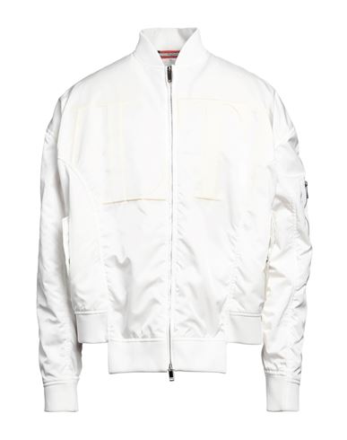 Valentino Garavani Man Jacket White Size M Polyamide, Polyester, Elastane