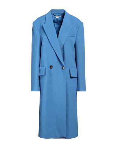 Shop Stella Mccartney Woman Coat Light Blue Size 4-6 Wool