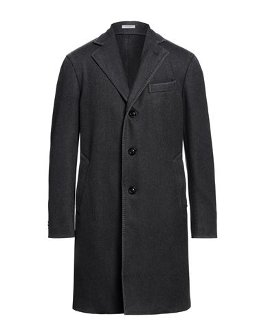 Shop Boglioli Man Coat Steel Grey Size 48 Virgin Wool, Polyester