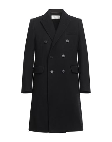 Shop Saint Laurent Man Coat Black Size 42 Wool, Cashmere