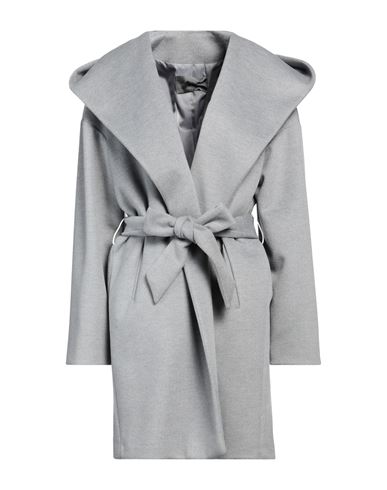 Atelier Borgo 12 Woman Coat Grey Size 14 Polyester, Polyamide, Viscose