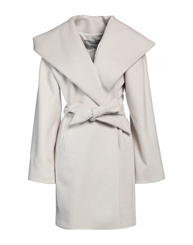 Atelier Borgo 12 Woman Coat Light Grey Size 12 Polyester, Polyamide, Viscose