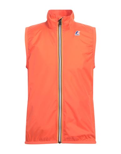 K-way Man Jacket Orange Size Xl Polyamide In Orange