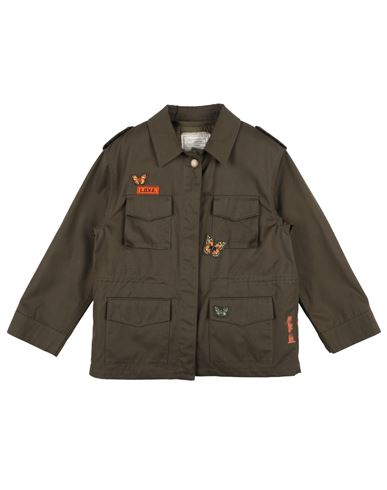 Dolce & Gabbana Toddler Girl Jacket Military Green Size 5 Polyester, Cotton, Viscose, Elastane In Green