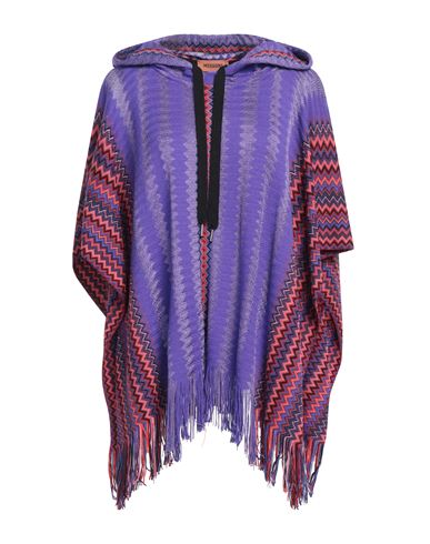 Shop Missoni Woman Cape Purple Size Onesize Wool, Viscose