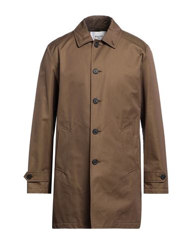Paltò Man Overcoat & Trench Coat Khaki Size 38 Cotton In Beige