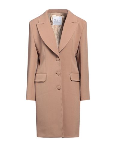 Maria Vittoria Paolillo Mvp Woman Coat Sand Size 8 Polyester, Viscose, Elastane In Brown