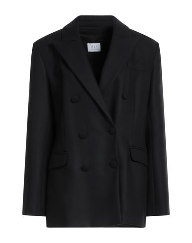 Maria Vittoria Paolillo Mvp Woman Coat Black Size 8 Viscose, Wool