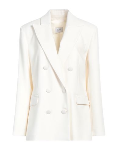 Shop Maria Vittoria Paolillo Mvp Woman Coat White Size 6 Viscose, Wool