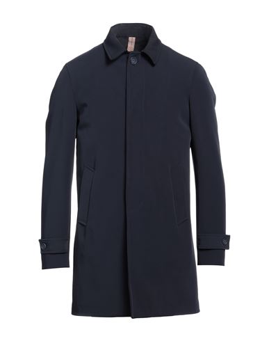 Squad² Man Overcoat & Trench Coat Navy Blue Size 46 Polyester, Lycra