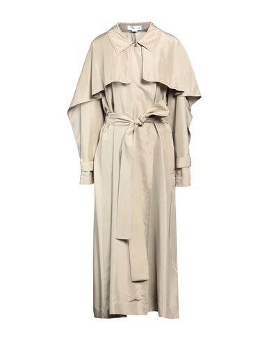 Shop Victoria Beckham Woman Overcoat & Trench Coat Sage Green Size 6 Silk