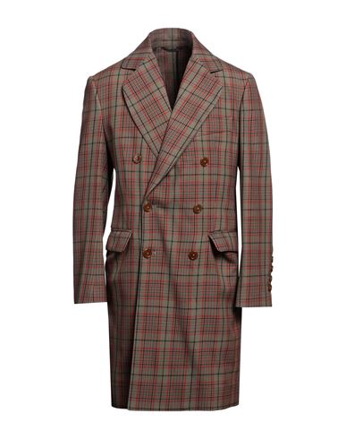 Shop Vivienne Westwood Man Coat Military Green Size 40 Virgin Wool