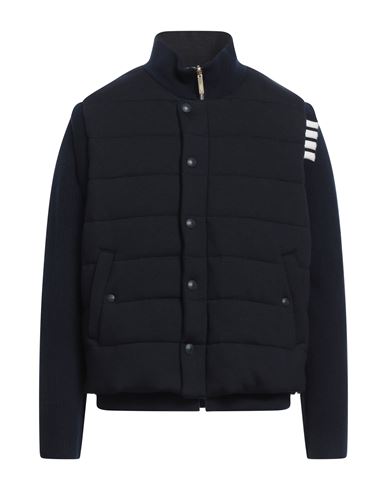 Shop Thom Browne Man Puffer Midnight Blue Size 4 Virgin Wool